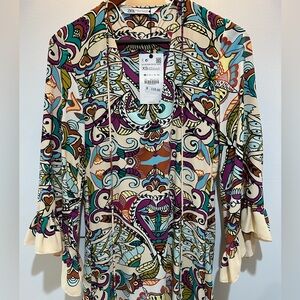 Zara Multicolor Patterned Dress